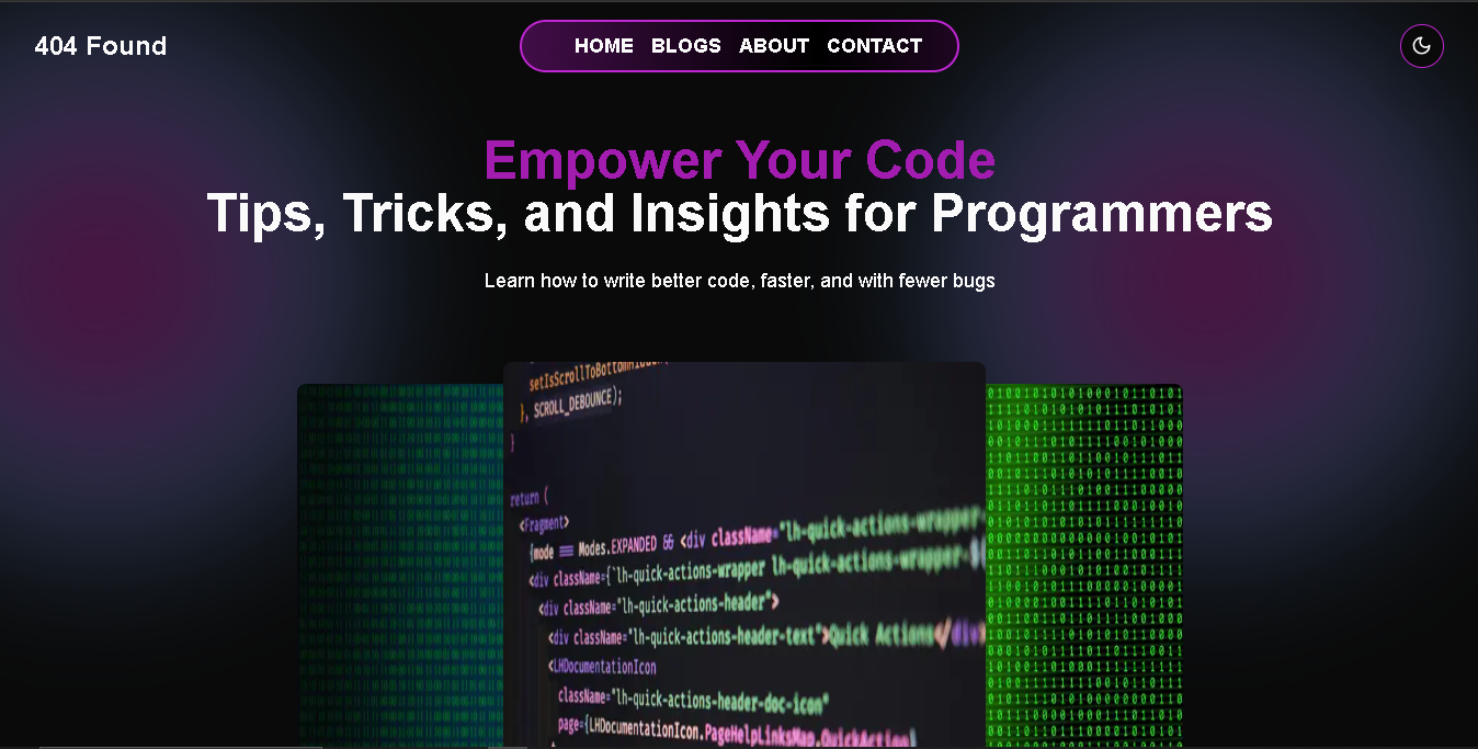 Dynamic Blog Website